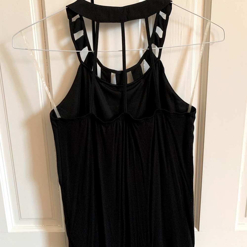 Black, halter top